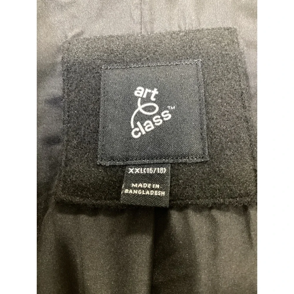 Art Class Kids‎ Black Double Breasted Pea Coat Jacket XXL 16/18 New With Tags